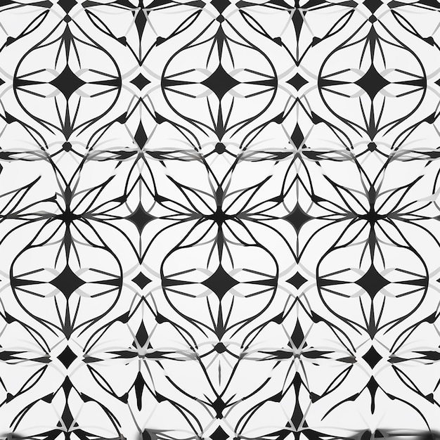 흑인과 백인 벡터 일러스트 레이 션의 완벽 한 기하학적 패턴