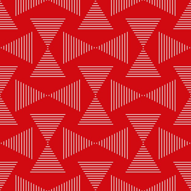 Seamless geometric pattern of stripes and triangles abstract background