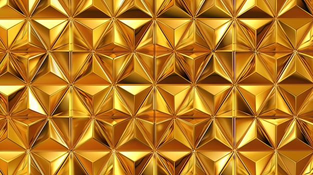 Photo seamless_gold_foil_geometric_diamonds_mosaic_motif