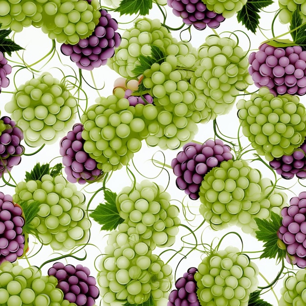 Seamless Grape Vine Pattern Majestic Grapevine Harmony