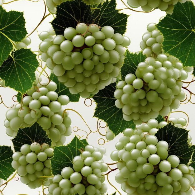Seamless Grape Vine Pattern Majestic Grapevine Harmony