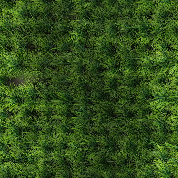Бесшовный травяной мозаичный фон Генеративный AI