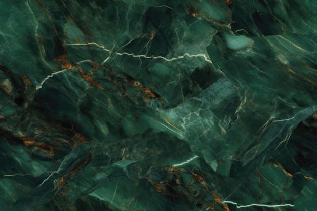 seamless a green marble with gold accents