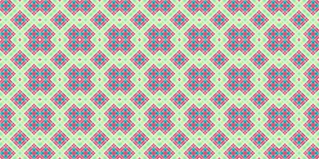 Seamless grid pattern Scottish texture Background of lines and diamonds