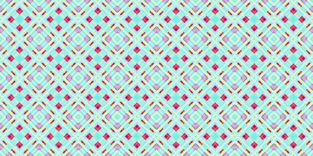 Seamless grid pattern Scottish texture Background of lines and diamonds