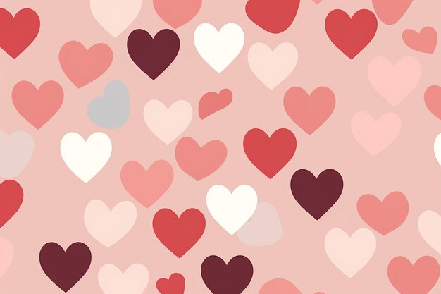 Photo seamless heart pattern minimalist abstract pastel background