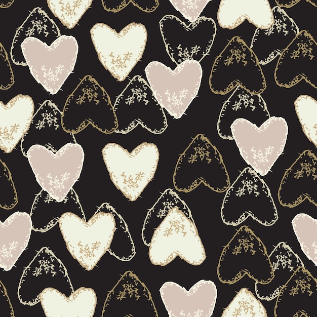 Photo seamless heart pattern