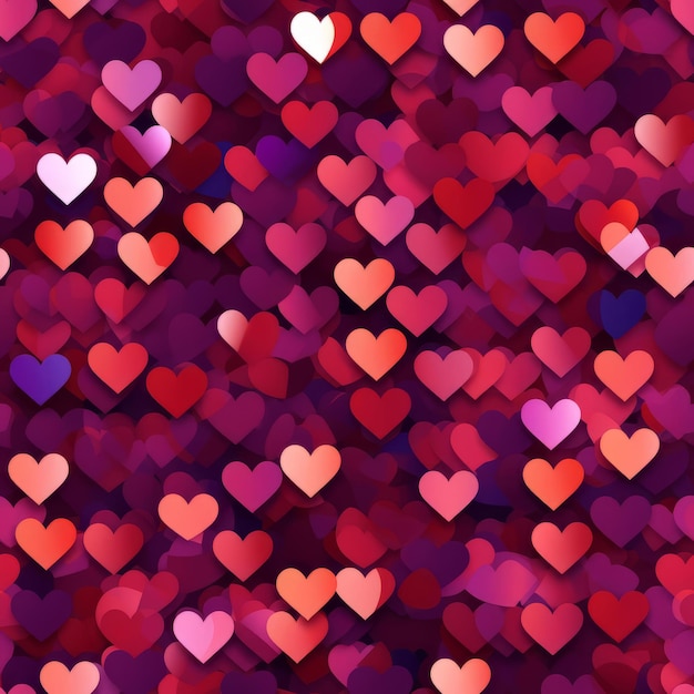 Seamless hearts pattern in high resolution for decoration