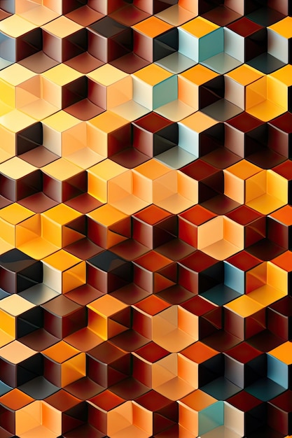 Seamless hexagons background