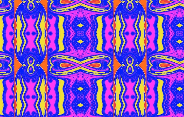 Photo seamless ikat pattern abstract background for textile design wallpaper surface textures wrapping