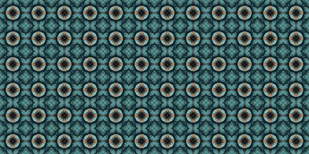 Seamless Ikat Pattern Abstract kaleidoscope fabric design