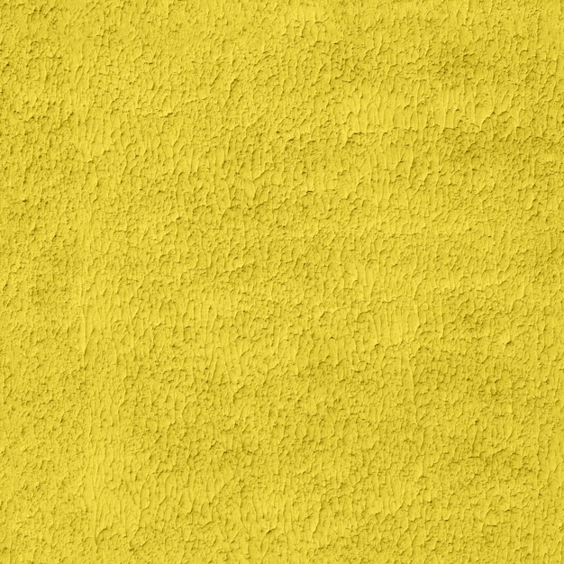 Seamless illuminating yellow color flat plaster wall with lamb or shuba pattern