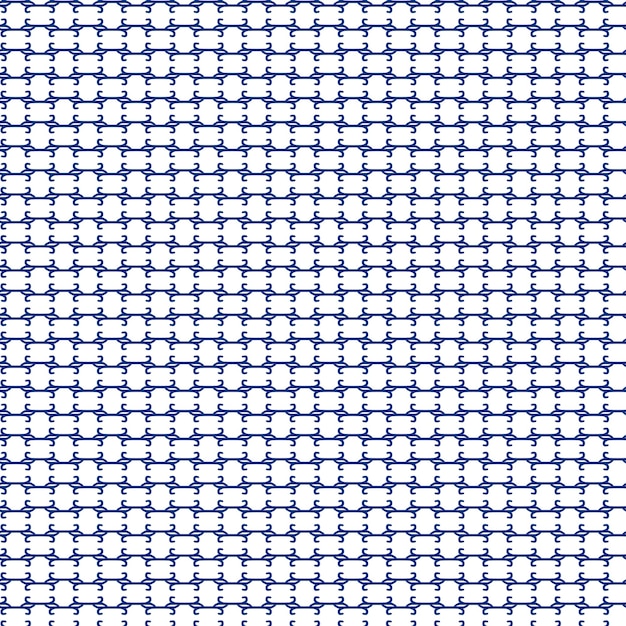 Seamless Illustrated Abstract Background of Blue Pattern on White