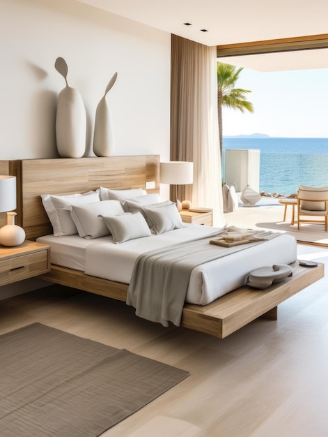 Seamless IndoorOutdoor home with a Modern Beachfront Bedroom Aesthetic