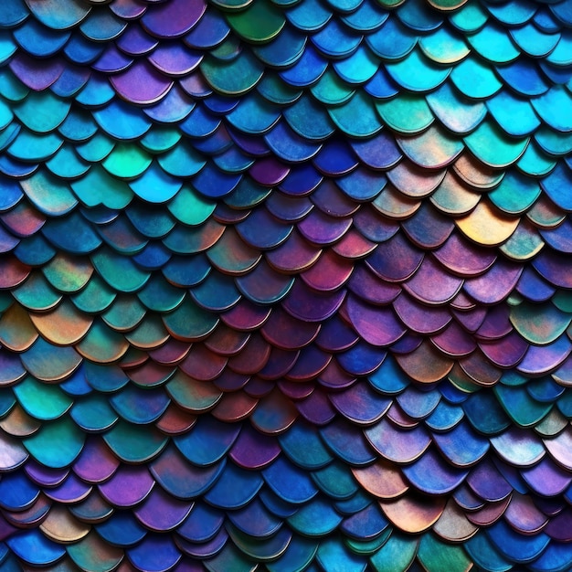 Seamless iridescent dragon leather texture design