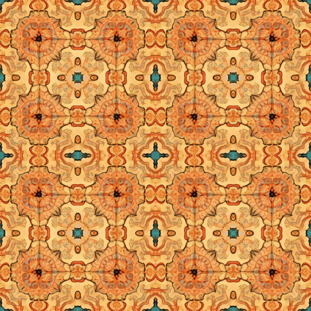 Seamless kaleidoscope pattern