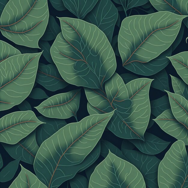 Seamless Leaves Pattern