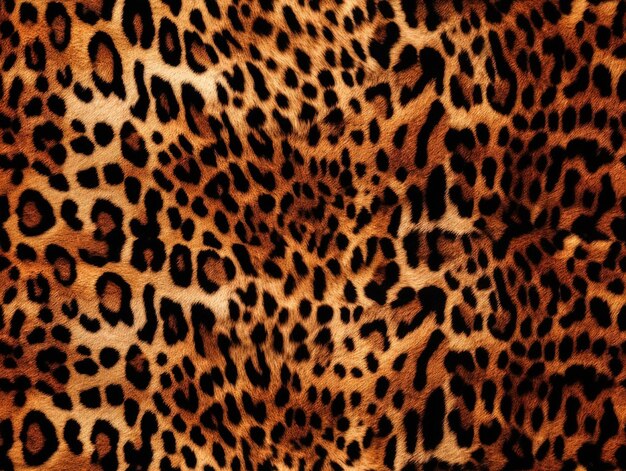 Seamless leopard print fur texture background animal skin texture