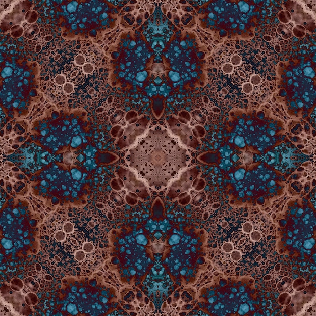 Seamless mandala pattern Square woven texture