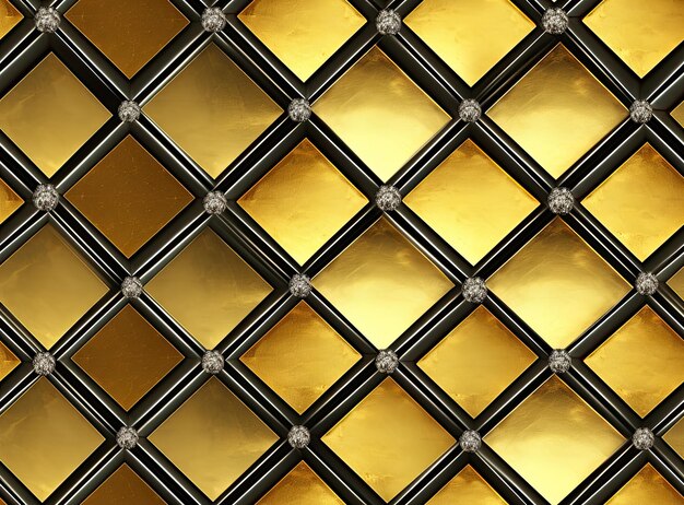Foto piastra di pavimento in metallo senza cuciture con disegno a diamante sfondo in metallo nero o superficie in acciaio nero cuciture