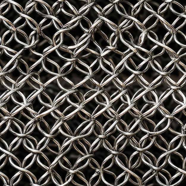 Seamless metal mesh texture