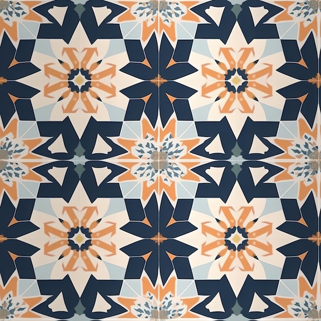 Seamless Minimalist Moroccan Tiles