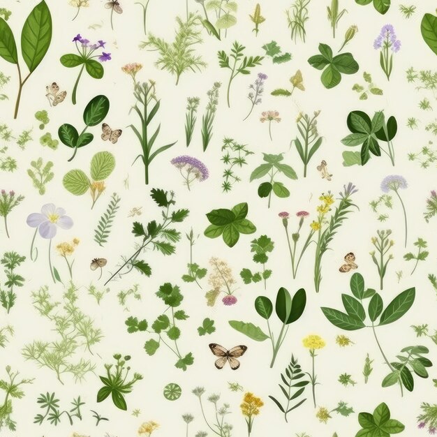 Photo seamless nature patterns