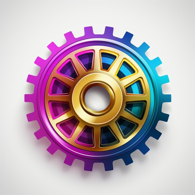 Photo seamless operations clean white automation icon