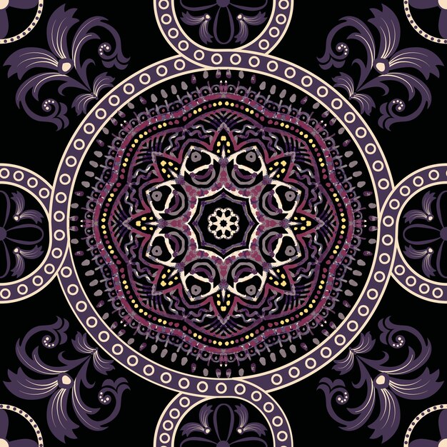 Premium Photo | Seamless paisley background floral pattern colorful ...