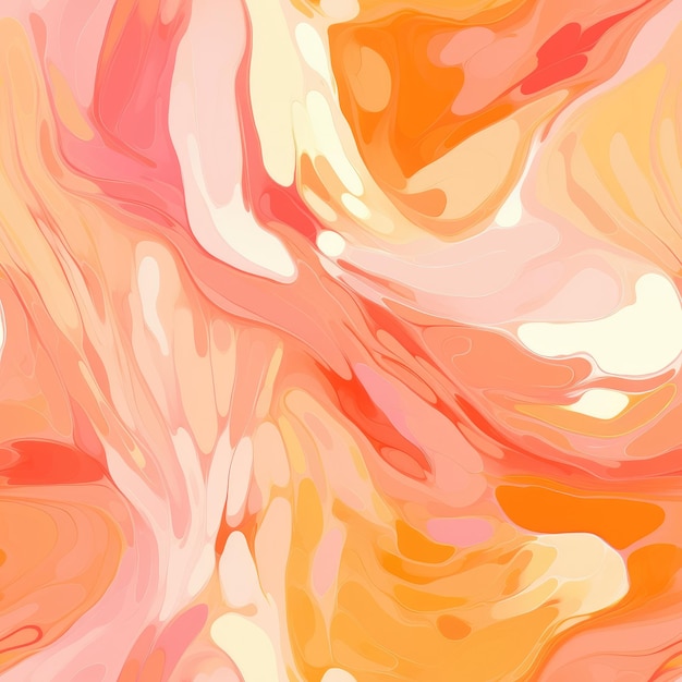 Бесшовный рисунок абстрактная абрикосовая краска