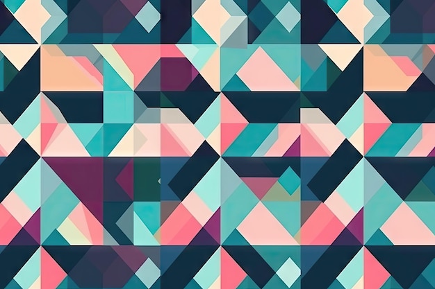 Seamless pattern Abstract geometric