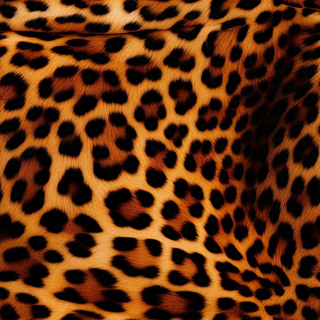 Бесшовный рисунок животных пушистая текстура фон леопард