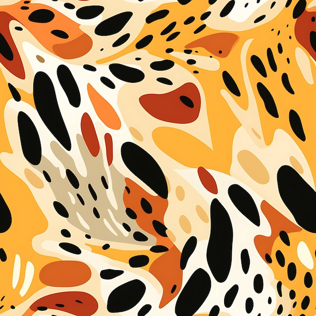 Seamless pattern animal print style