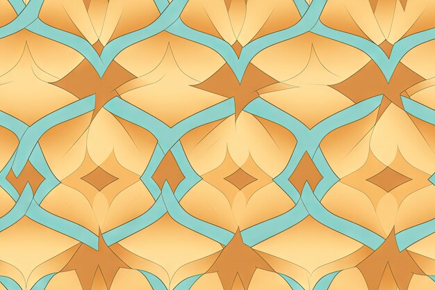 seamless pattern arabesque repeating illustration continuous design for fabric