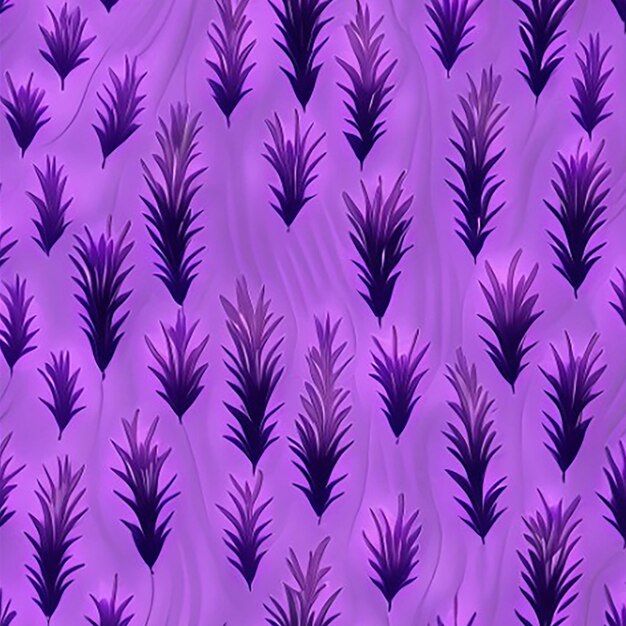 Seamless pattern background inspired by a field of lavender with its soothing purple hues