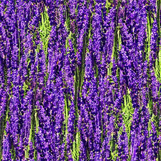 Seamless pattern background inspired by a field of lavender with its soothing purple hues