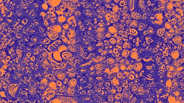 Photo seamless pattern background with intricate mandala design with vibrant hues including rich shades of royal blue deep purple and fiery orange