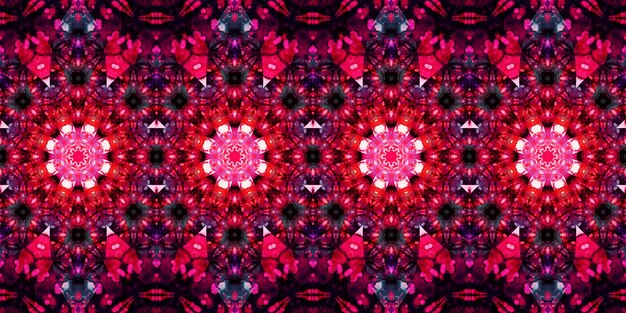 Photo seamless pattern banner kaleidoscope texture