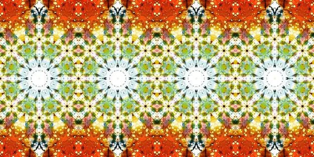 Seamless pattern banner Kaleidoscope texture