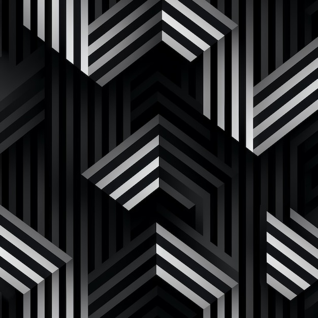 seamless pattern black and white geometric pattern