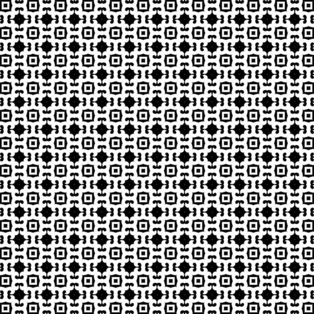 Photo a seamless pattern of black and white squares on a white background