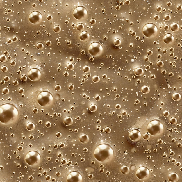 Photo a seamless pattern of bubbles in coffee