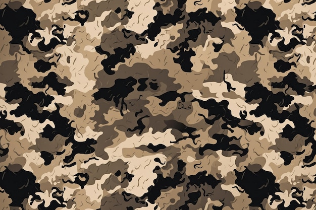 A seamless pattern of camouflage for the military.