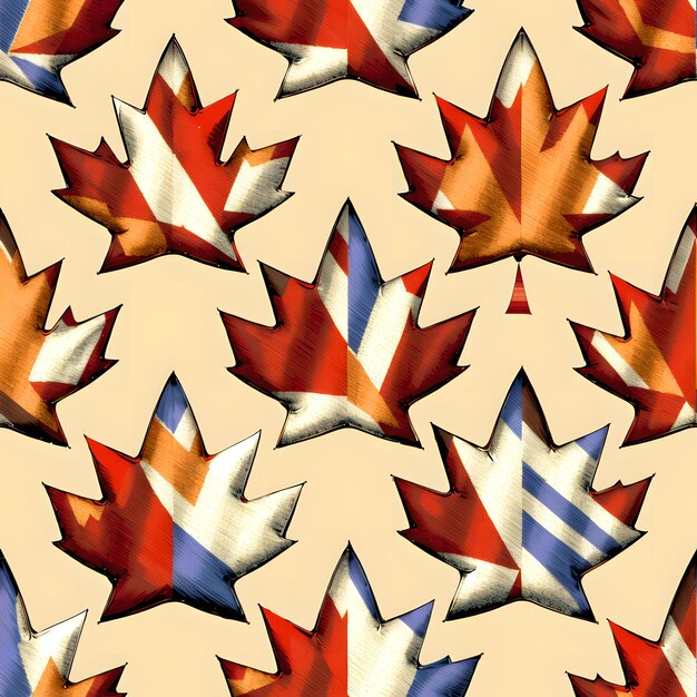 a seamless pattern of canada