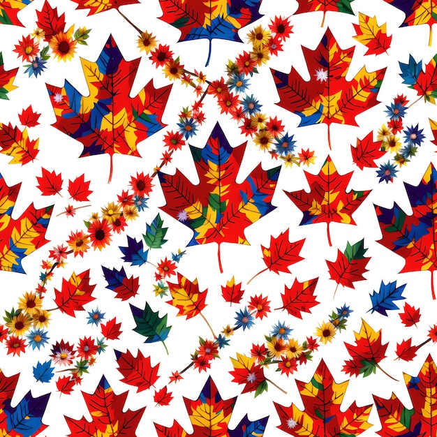 a seamless pattern of canada