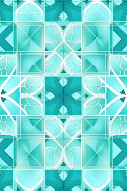 Photo seamless pattern colorful background with geometric shapes pastel