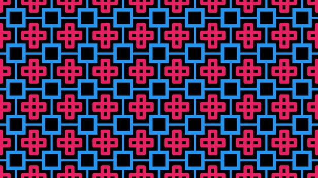 A seamless pattern of a cross and the black cross.