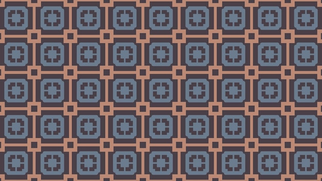 Seamless pattern of a cross and a square.