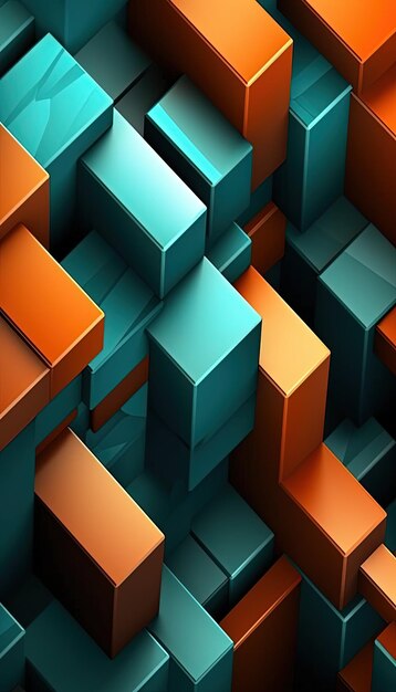 Seamless pattern design background cubes artwork