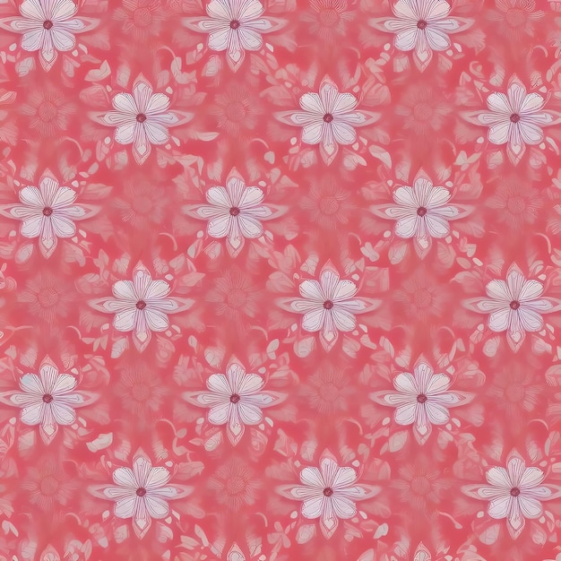 seamless pattern digitally drawn retro style